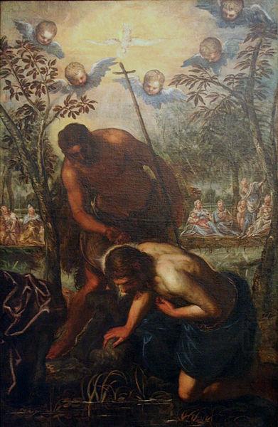 The Baptism of Christ, Domenico Tintoretto